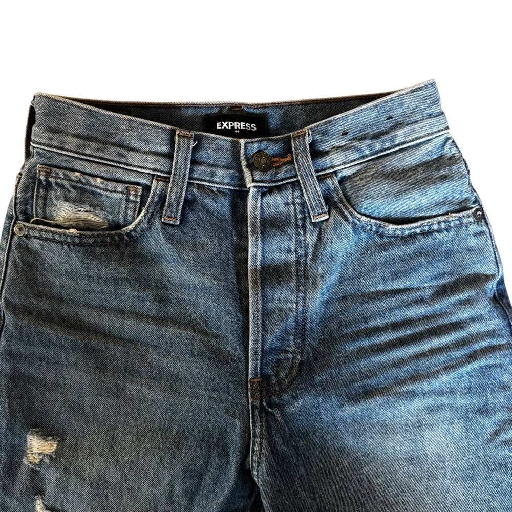 Express High Rise Dad Jeans - Picture 2 of 5